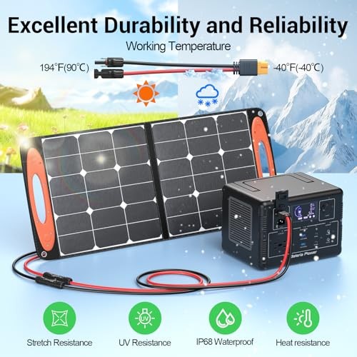 Solar Connector to XT60 Adapter Extension 35FT-10.6M 12AWG 12AWG Red and Black