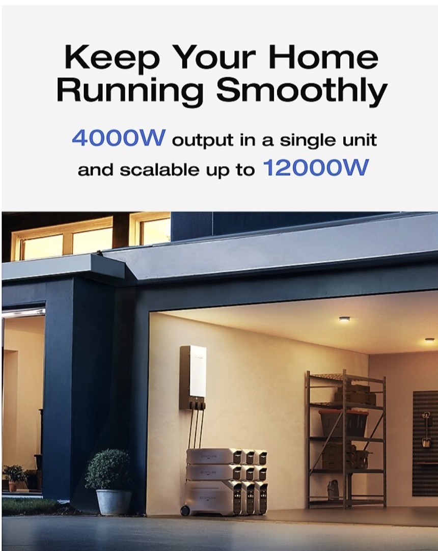 EcoFlow DELTA Pro 3 4kWh Power Station+2X220w Solar Panel Solar Kit brand new