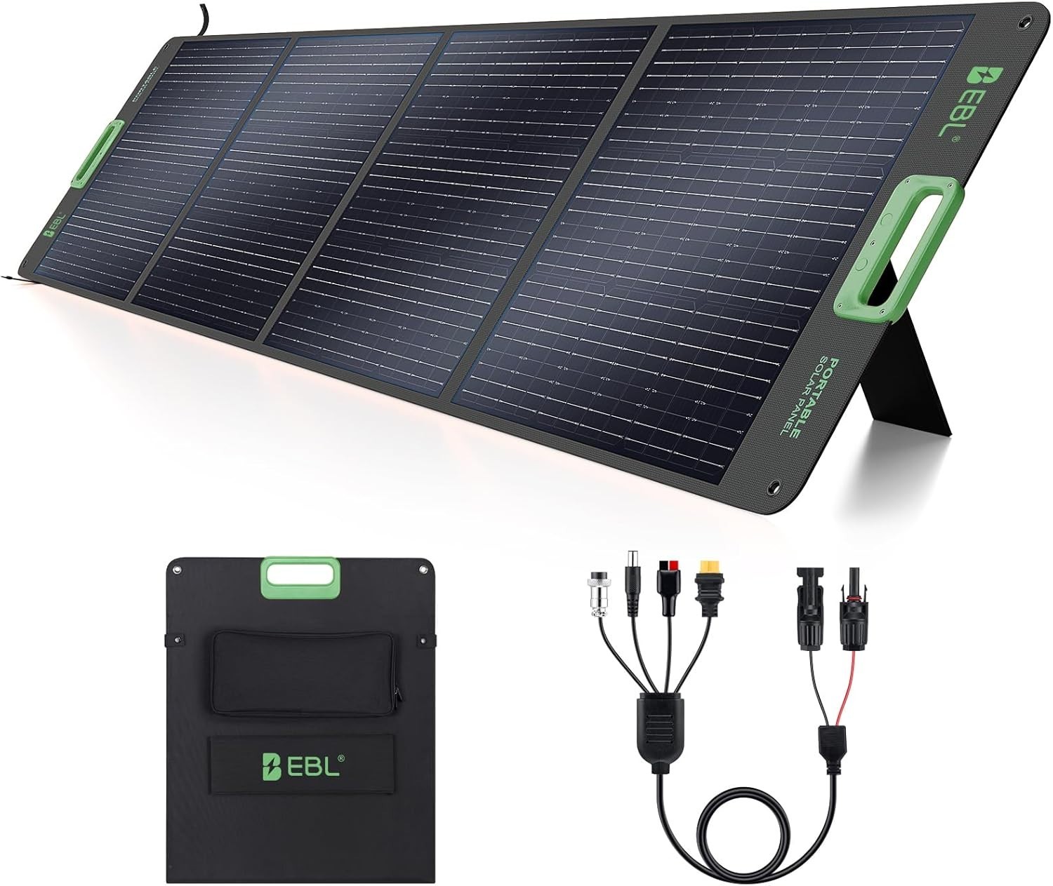 EBL 200W Portable Foldable Solar Panel Kit for Power Station for outdoor (USED)