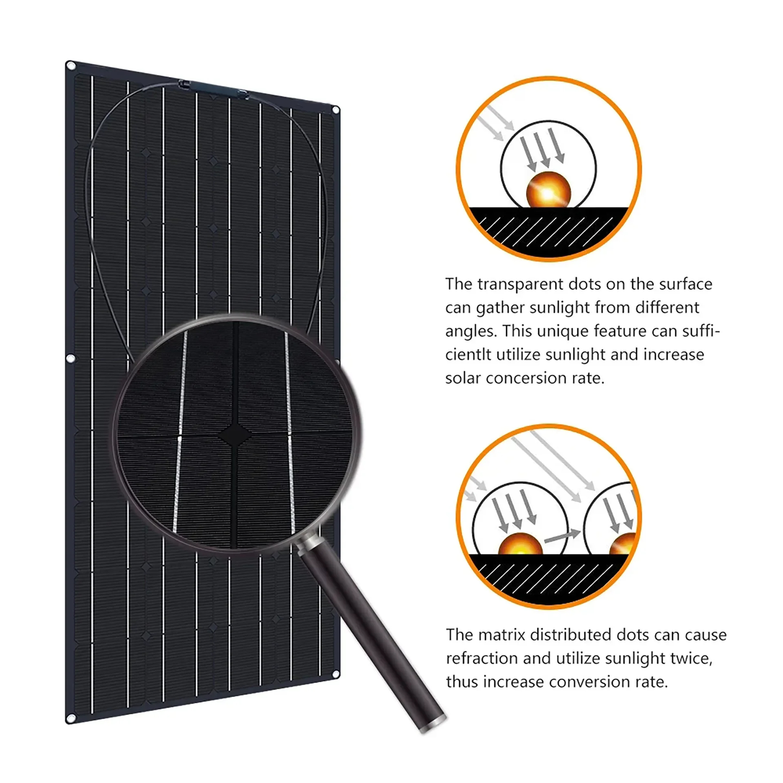 200W 800W Watt 12V Mono Flexible Portable Solar Panel for Camping RV Marine Boat
