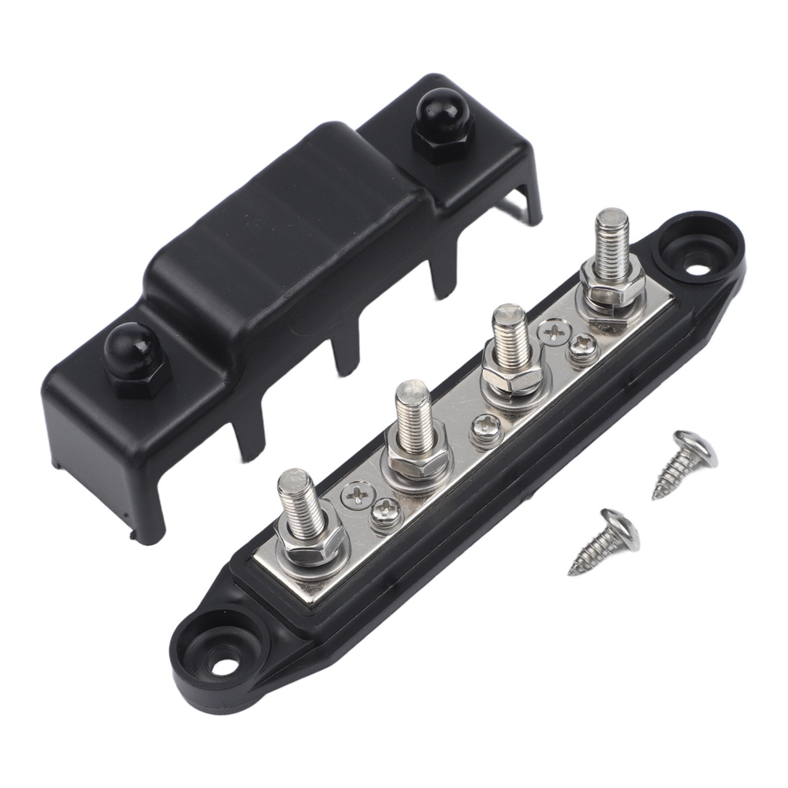 12V Busbar ABS Plastic Housing Zinc Alloy Components Pure Copper Conductor