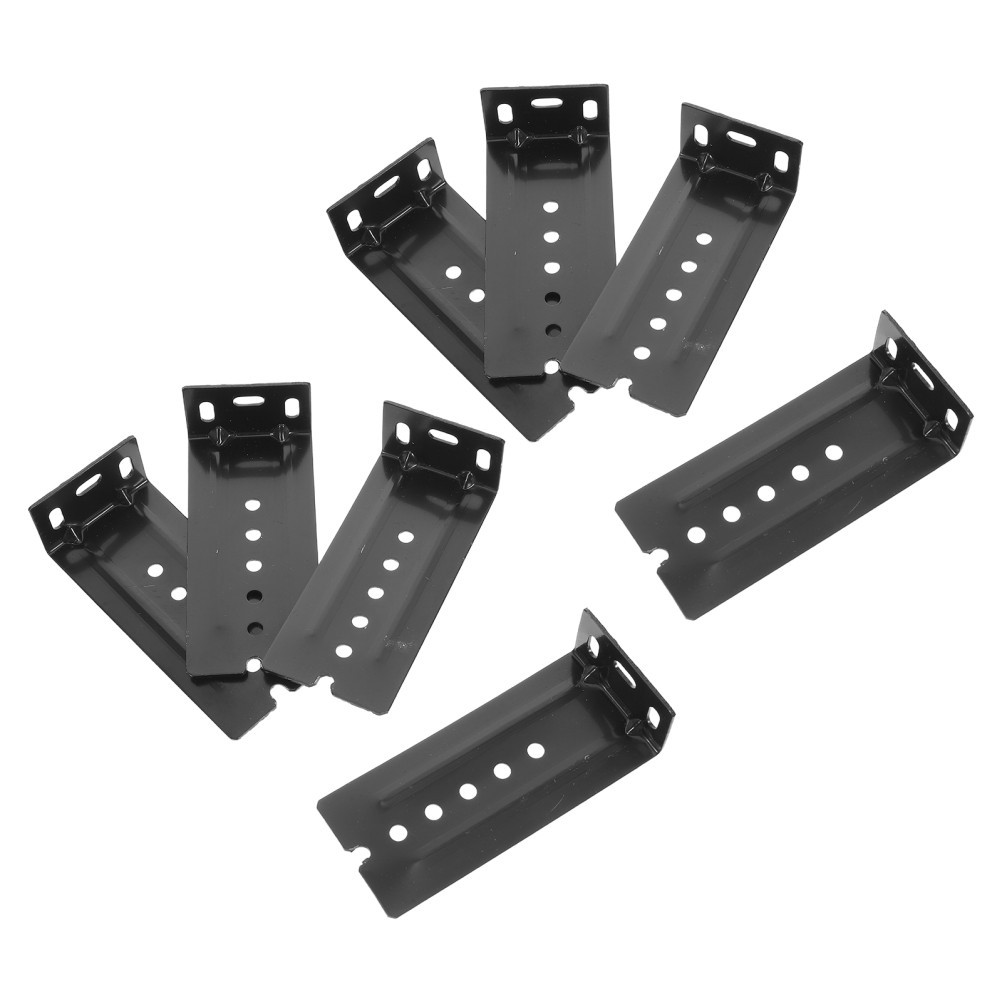 8Pcs Keyboard Tray Slide Brackets Alloy Durable Under Desk Keyboard Drawer Black