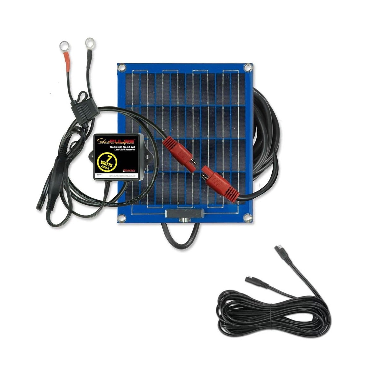 PulseTech SolarPulse 7-Watt Solar Battery Charger Maintainer (SP-7) and XC-EX…