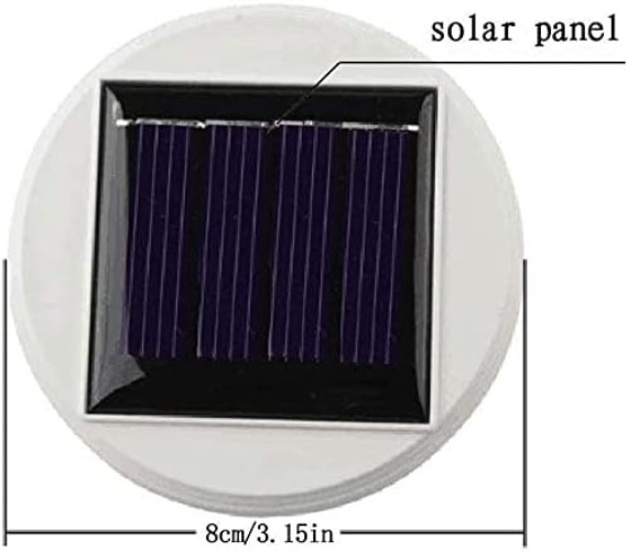 2 Pack Solar Panel Top Replacement for Table Lights, Color Changing Solar Mos…