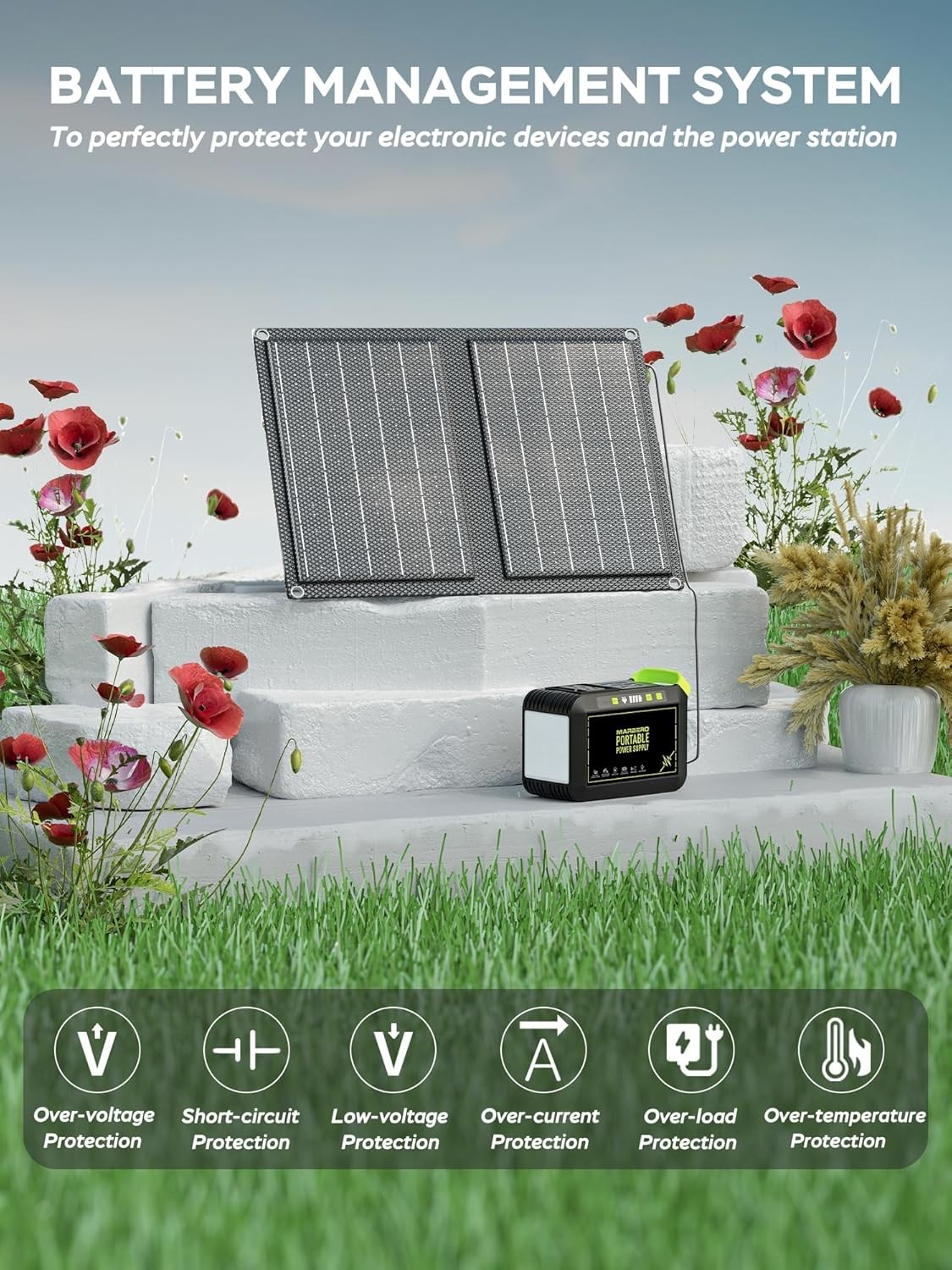 “Takki Portable Power Station 88.8Wh, 120W AC Outlet, Solar Input, for Camping”