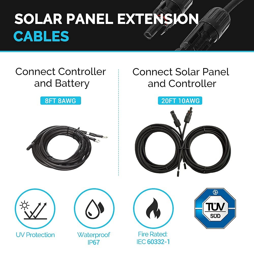 200 Watt 12 Volt Monocrystalline Starter200W+PWM 30A, ,Off-Grid System