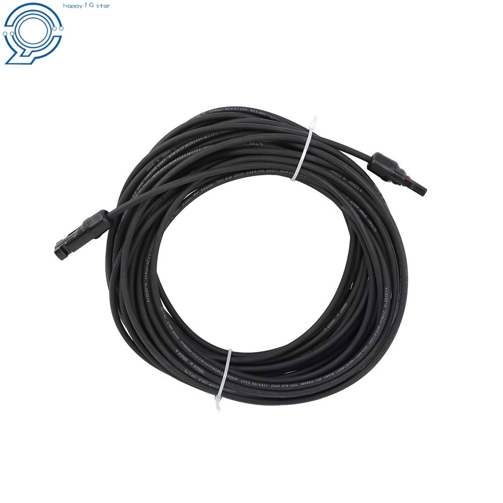 4mm² 20M Solar Wire Black+Red UV Resistant Cable with M4 Connector Kit