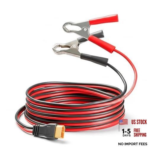 XT60 Connector Cable with 12V DC Battery Alligator Clips Battery 12AWG / 5FT