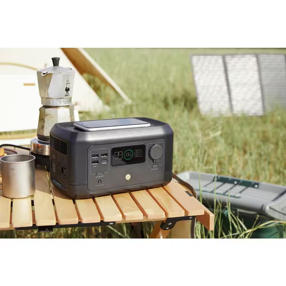 300-Watt Continuous 500-Watt Peak Push Button Start, 210Wh Solar Generator with