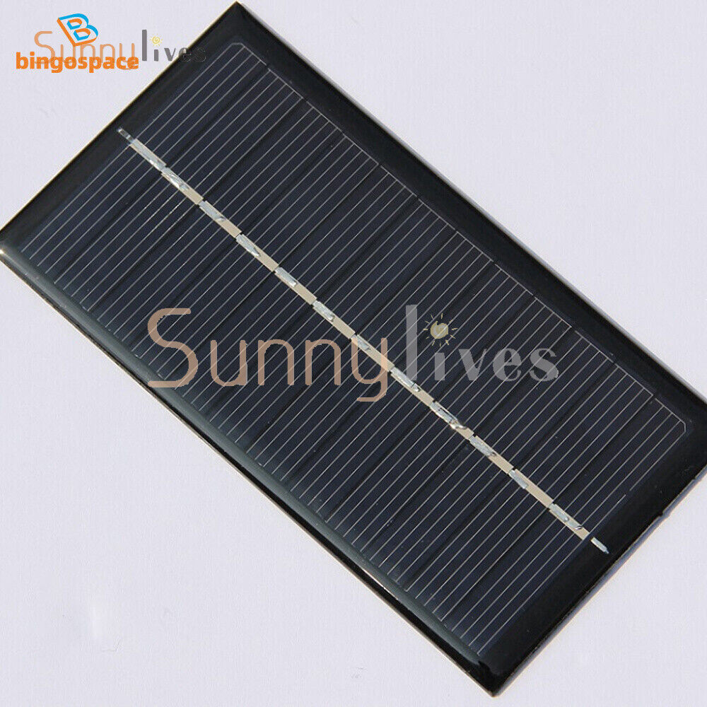 2V/5V/6V/12V Monocrystalline Solar Panel Module For Motor Toys Lawn Lamp New