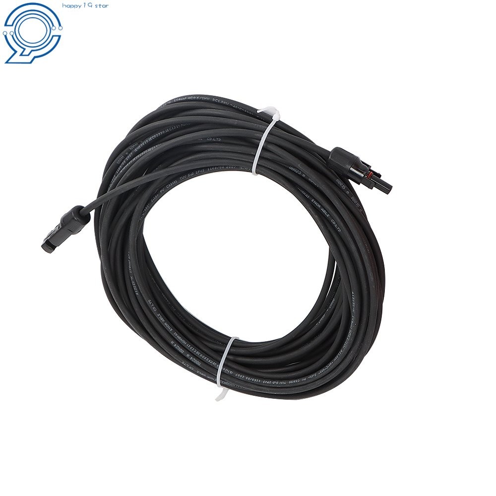 4mm² 20M Solar Wire Black+Red UV Resistant Cable with M4 Connector Kit