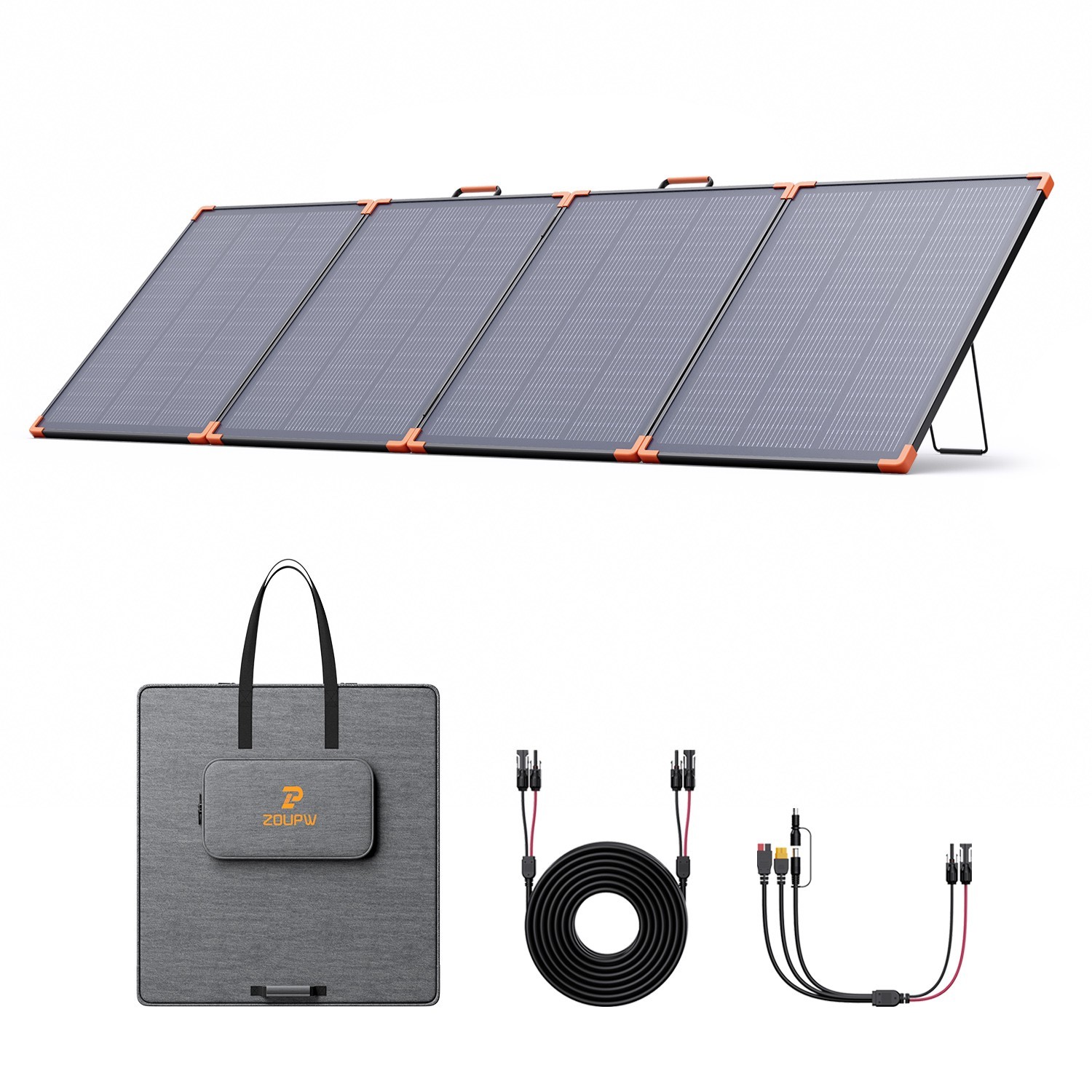 ZOUPW 300W Foldable Solar Panel N-Type 16BB for Power Station Camping RV Trip