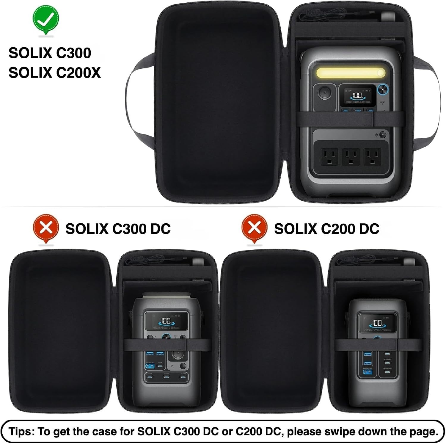 Anker Portable Power Station SOLIX C300, 288Wh LiFePO4 Battery, 300W Solar Gener