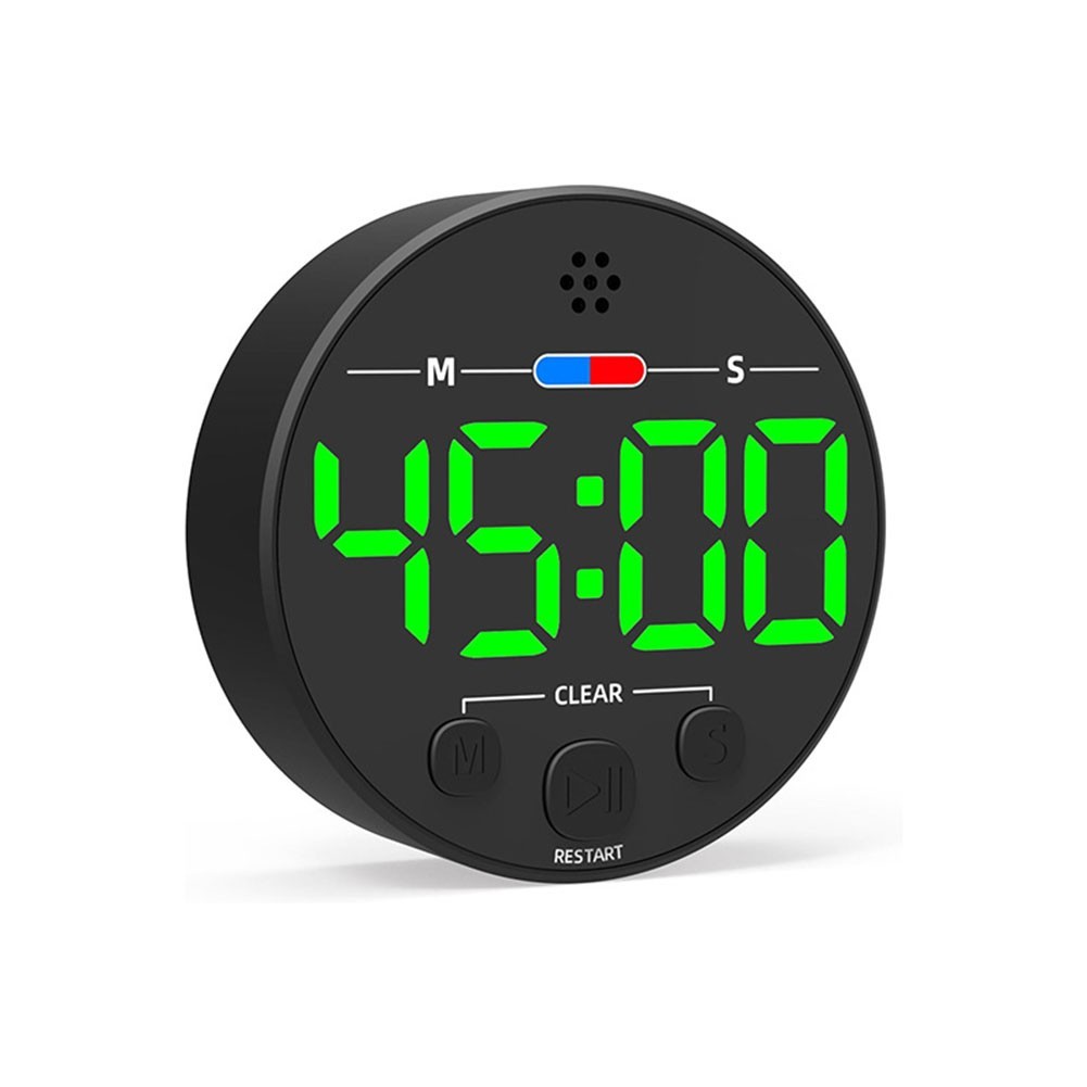 Kitchen Magnetic Timer with Transparent LCD Display for Precise Time Management