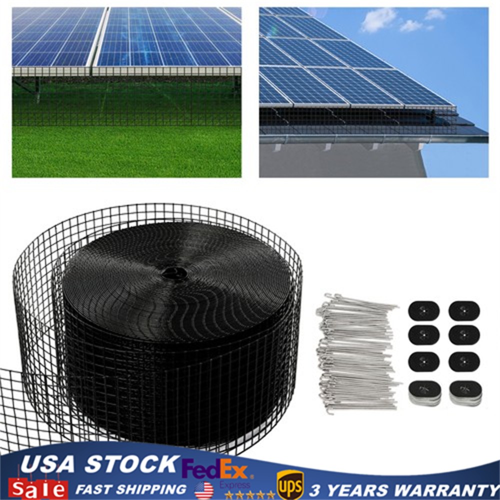 100ft Iron Mesh Bird Guard for Solar Panels – Durable & Easy to Install