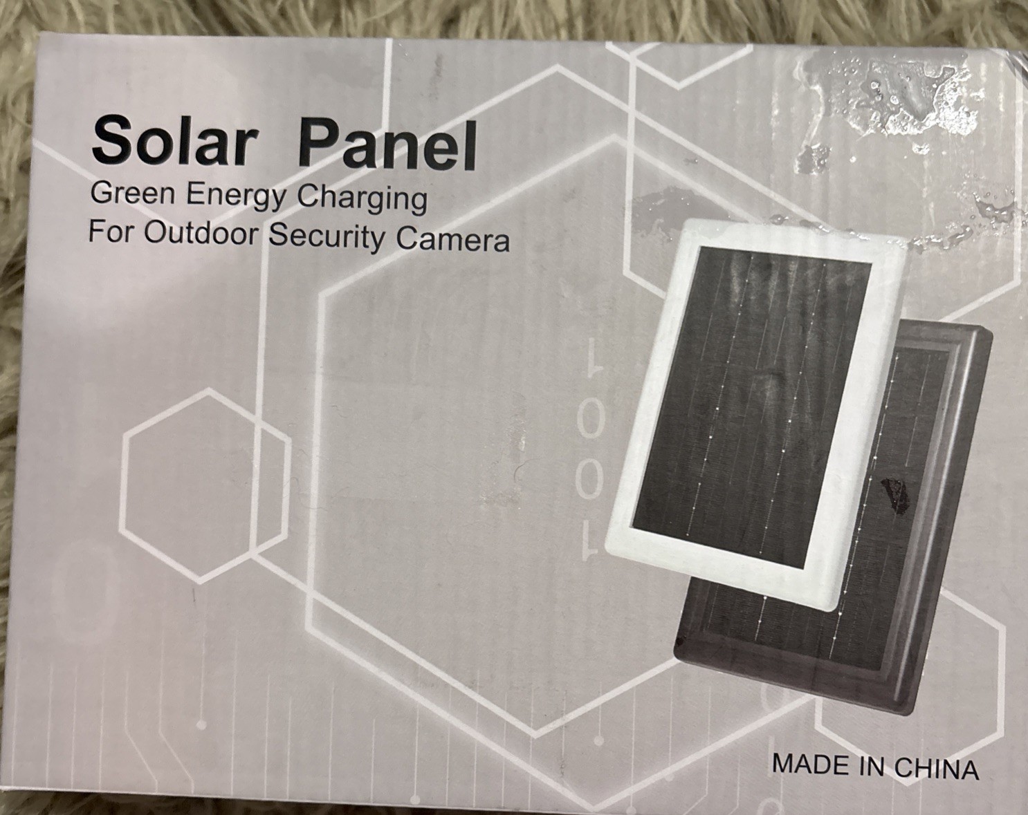 Solar Panel Rechargeable For Outdoor Security Cameras
