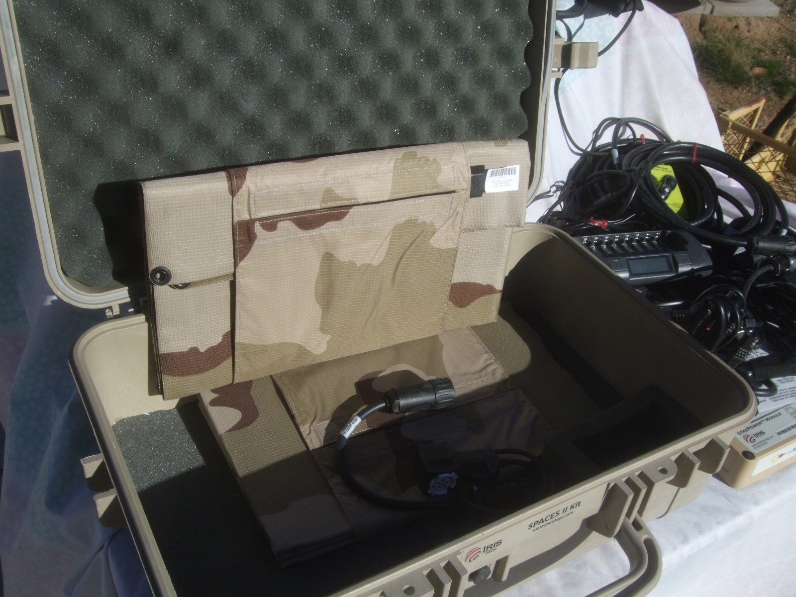 Iris Technology SPACES II Kit USMC Military Portable Solar Energy Field Power