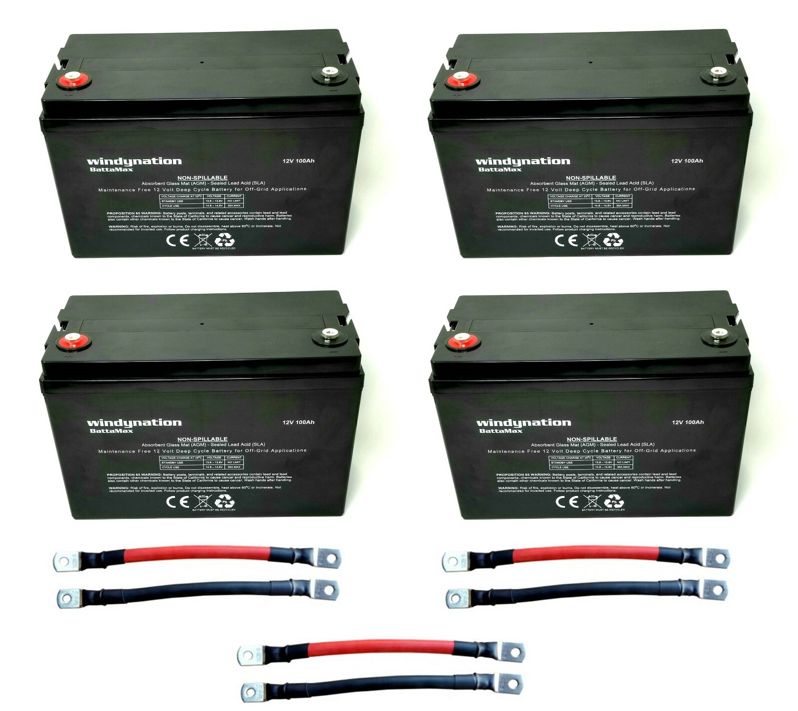 WindyNation 400 Watt Monocrystalline Solar Panel Kit for RV Boat Off-Grid