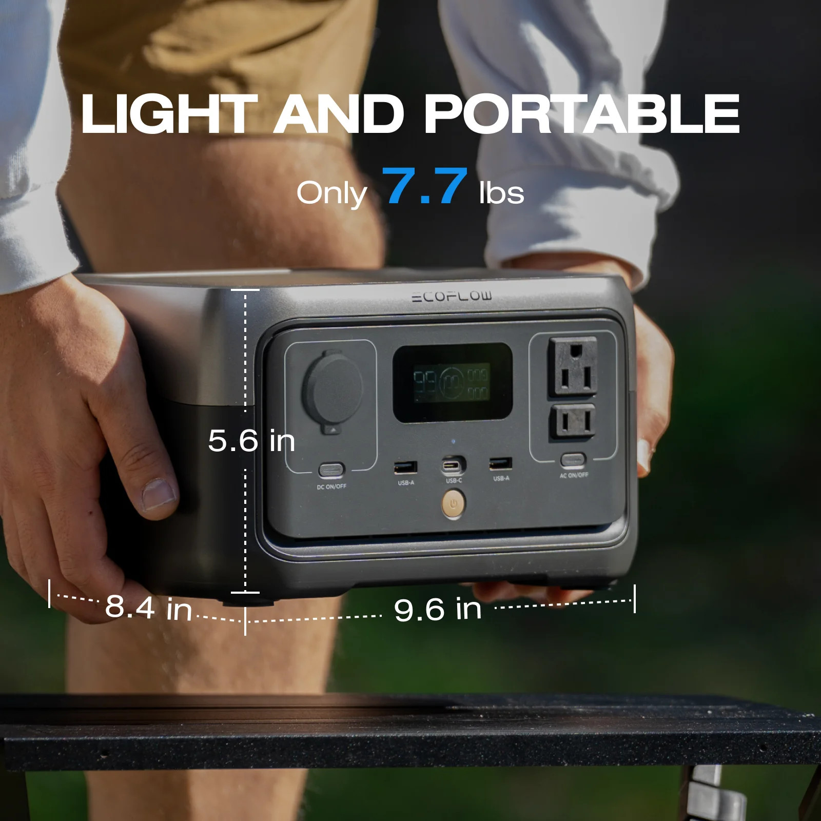 EF EcoFlow Portable Power Station RIVER 2 240,243wh LiFePO4 Battery/1 Hour Fast