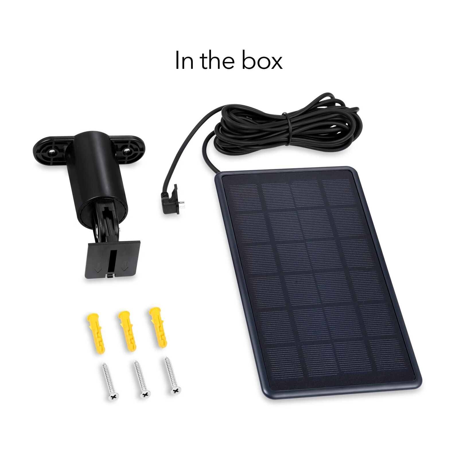 Wasserstein Solar Panel For Wyze Cam Outdoor V1/V2 (Camera NOT Included) – Black