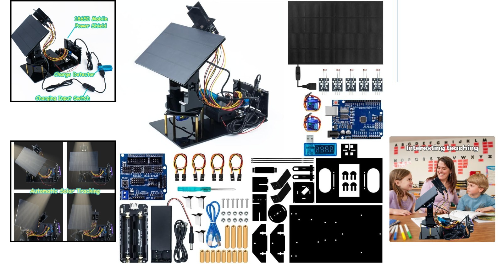 DIY Solar Tracking Project Kit – Teach Kids Coding and Light Energy Principles