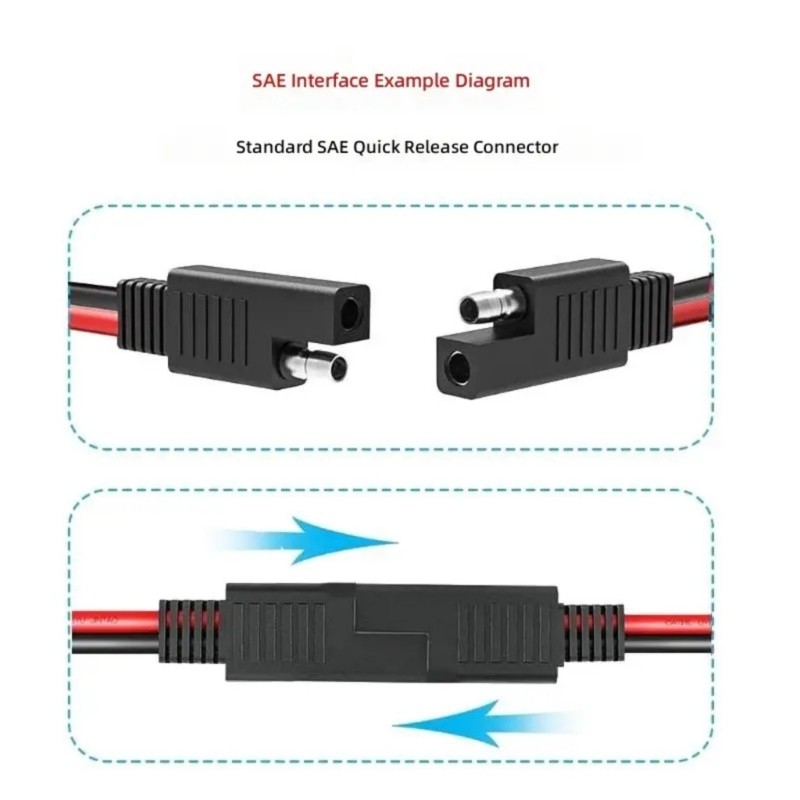 Premium SAE To XT60i Charging Cable For Solar Panel Power Connection