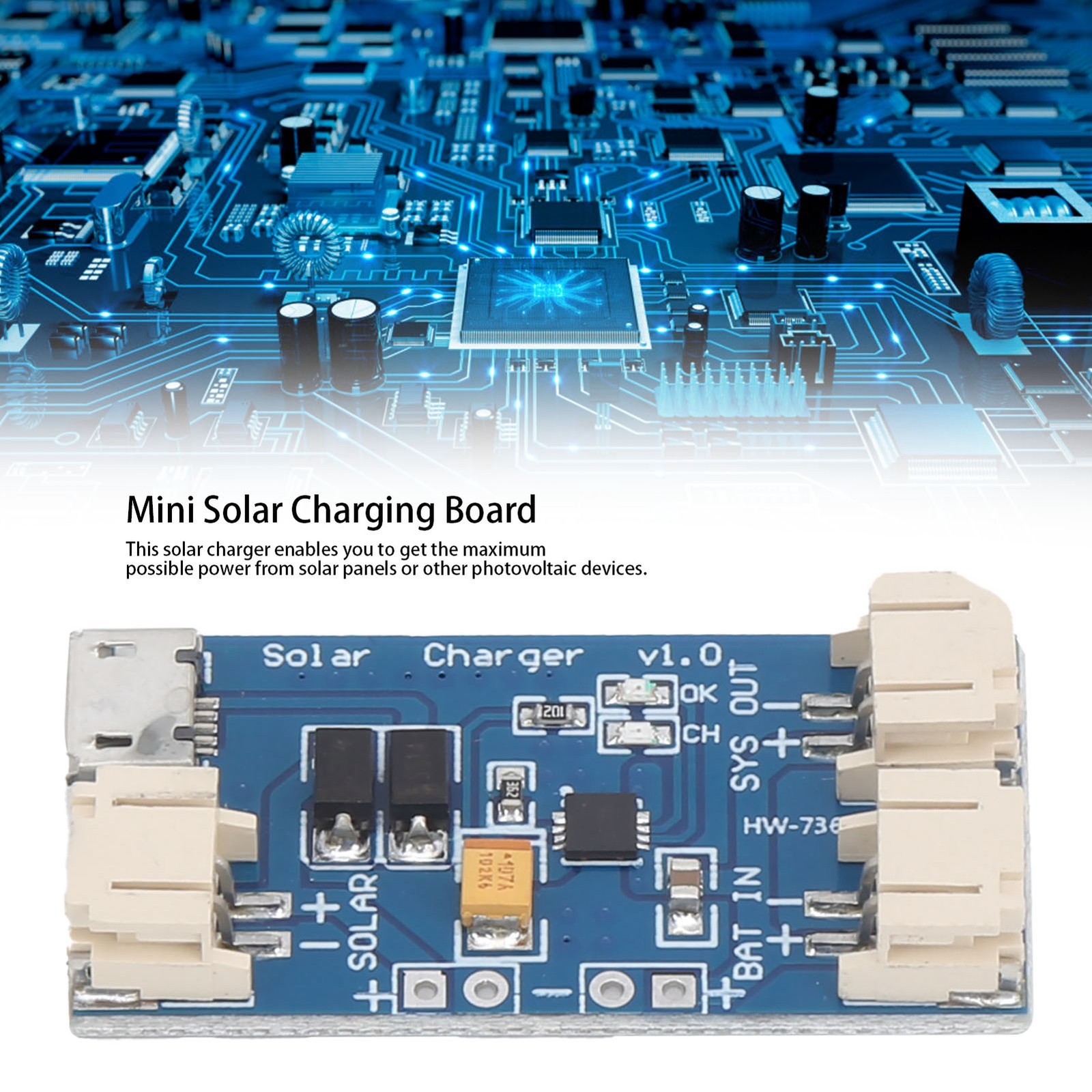 Mini Solar Charging Board Lithium Battery USB Charging Module CN3065 500mA New
