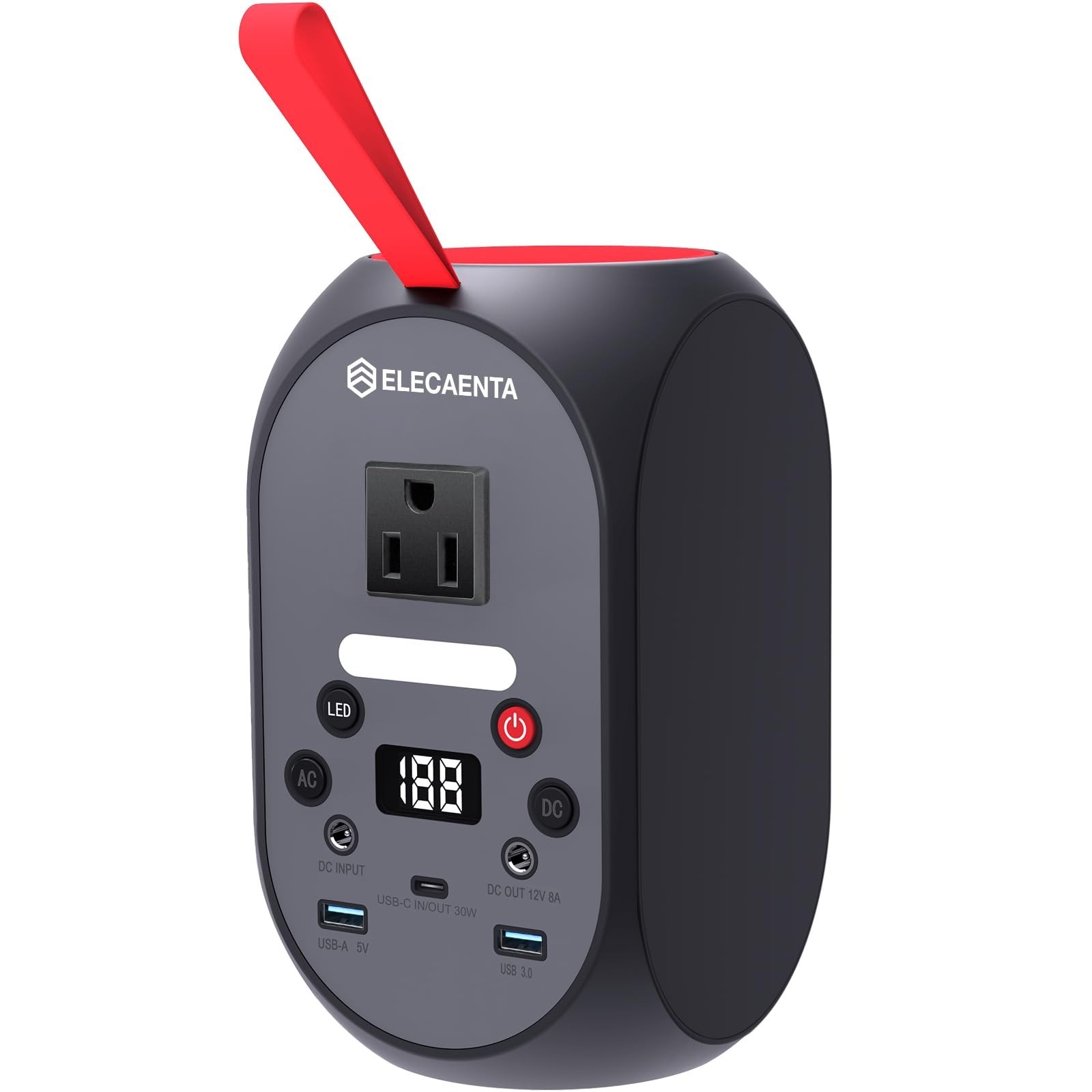 99Wh Portable Power Station – 120W Peak, LiFePO4 Battery Backup, AC/DC/USB-C for