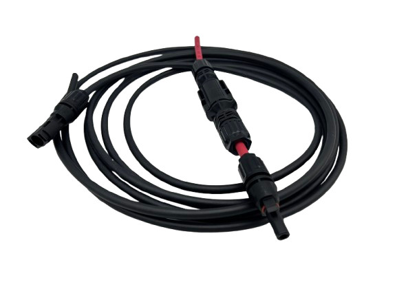 Pair 10AWG or 12AWG with in-line fuse 1000v 15A PV extension cable PT UL listed