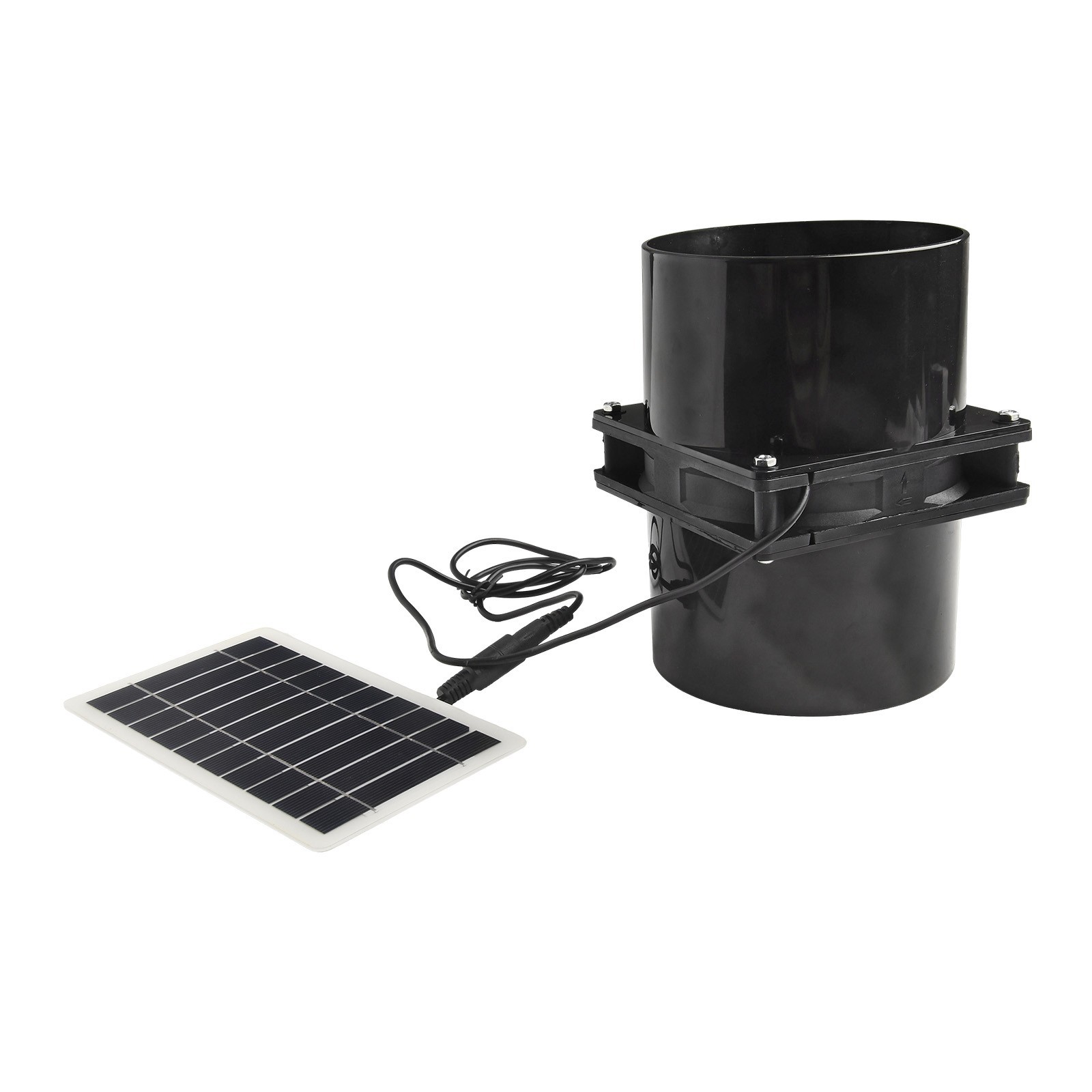 Air Circulation V Weatherproof ABS Solar Power Black Solar Power Fan W V