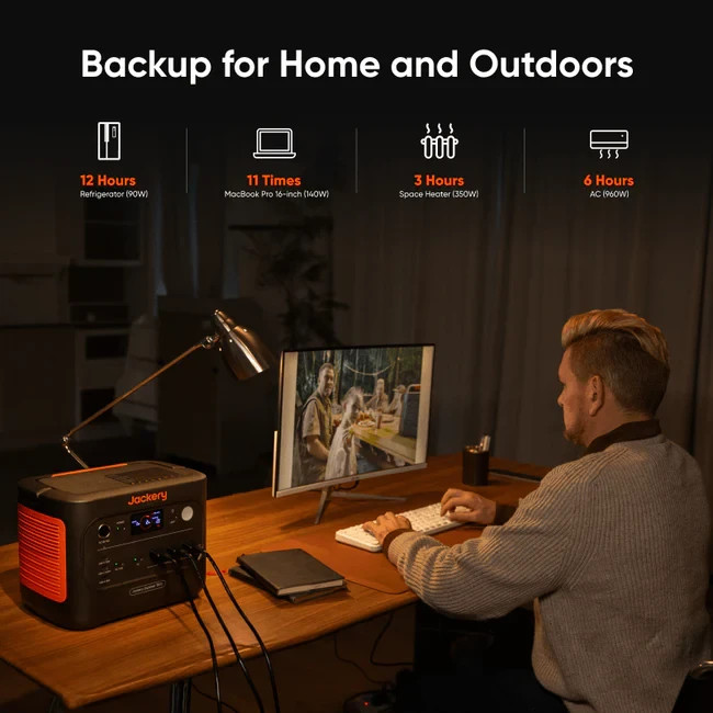Jackery Explorer 1500 v2 Dual USB-C Wireless 1536Wh Portable Power Station