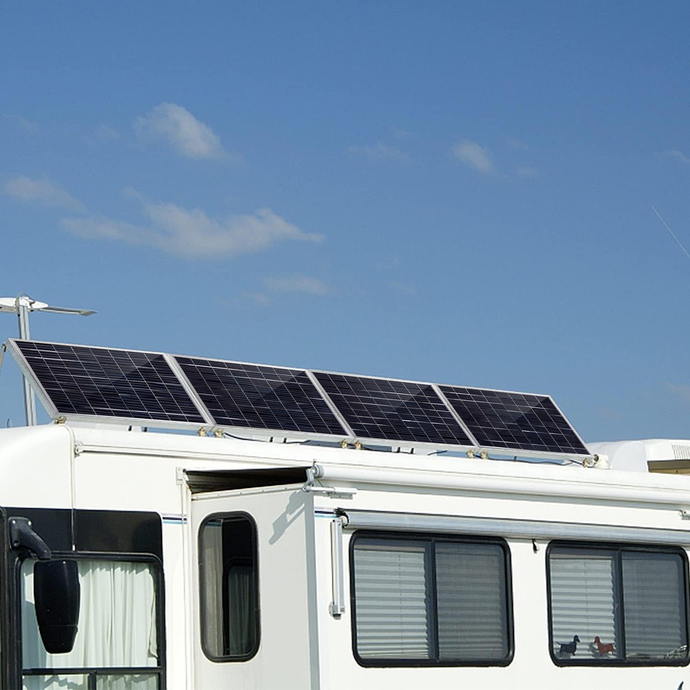 2 Set 20W Solar Panel Kit 100A 12V Battery Charger w/ Controller Caravan Boat RV