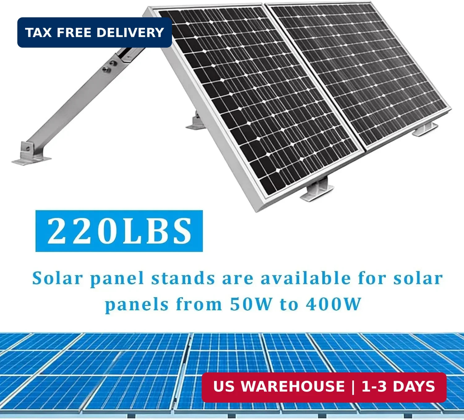 Adjustable Solar Panel Tilt Mount Brackets Aluminum Alloy Solar Panel Mounting S