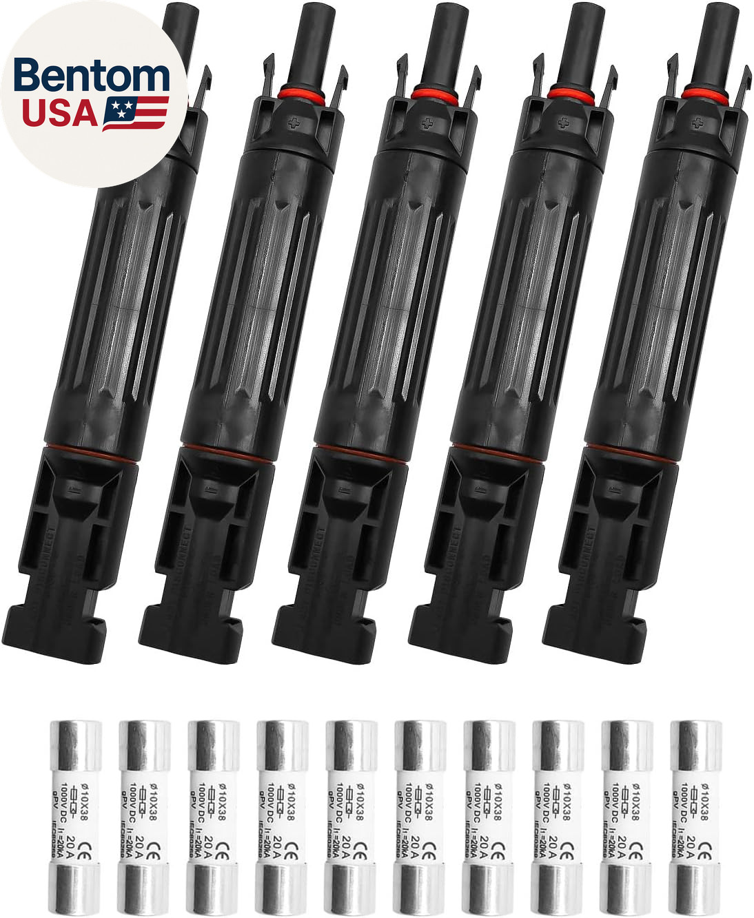 20A Solar Fuse Holder Inline IP67 Waterproof 1000V DC – Compatible with All MC4