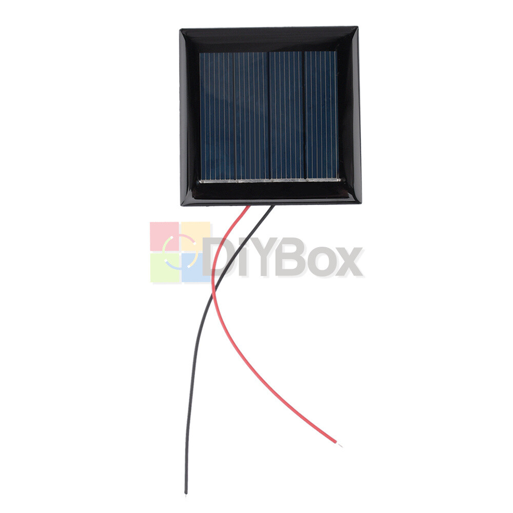 5Pcs 1.5/2/3/5V Solar Panel Polysilicon Module DIY Solar Panel w/Wire 60-150mA