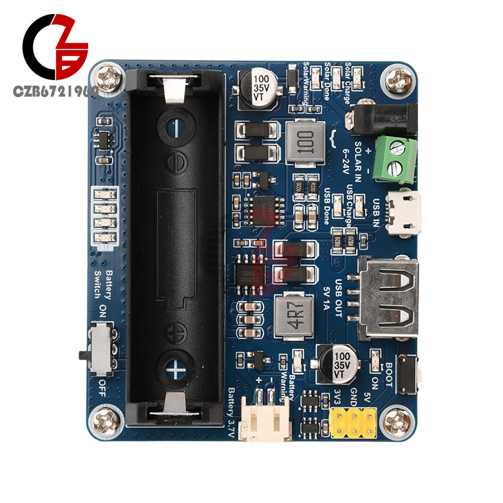 Power Manager Module for 6V~24V Solar Panel Support MPPT USB Battery Charging