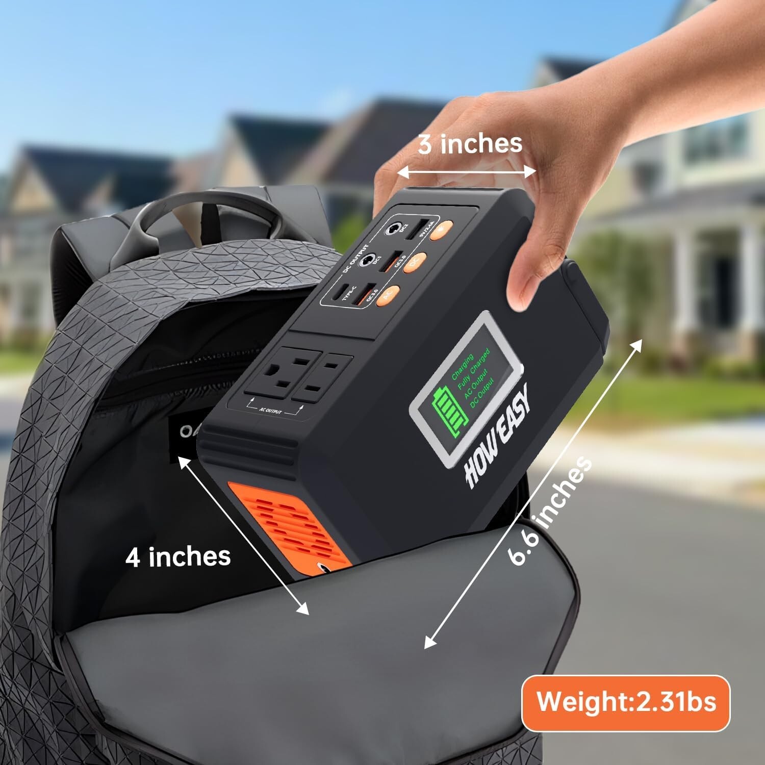 88Wh Portable Power Station – Ultimate Solar Generator for Camping & Emergencies