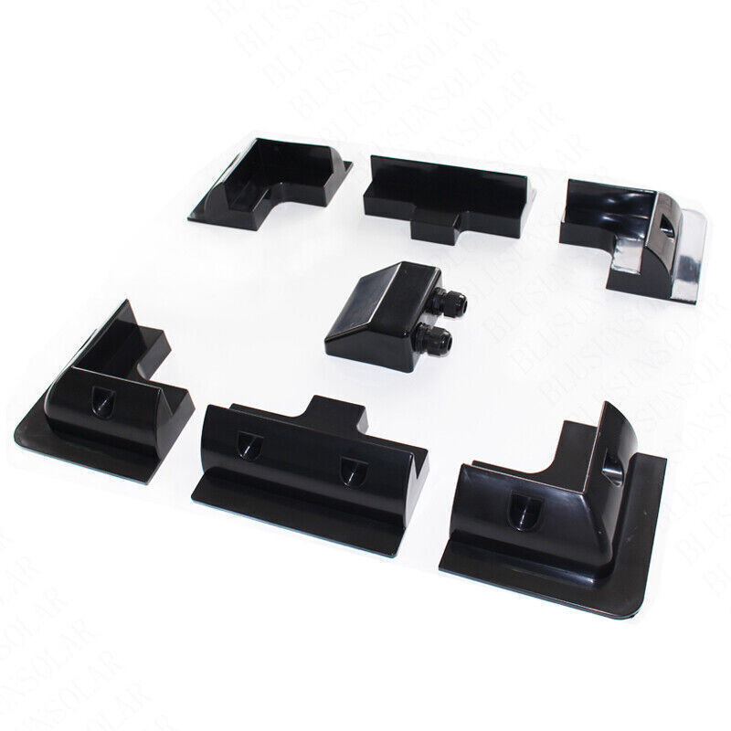 5/7x Set Solar Panel Kit Corner Cable Mounting Bracket Caravan Boat Roof Mount