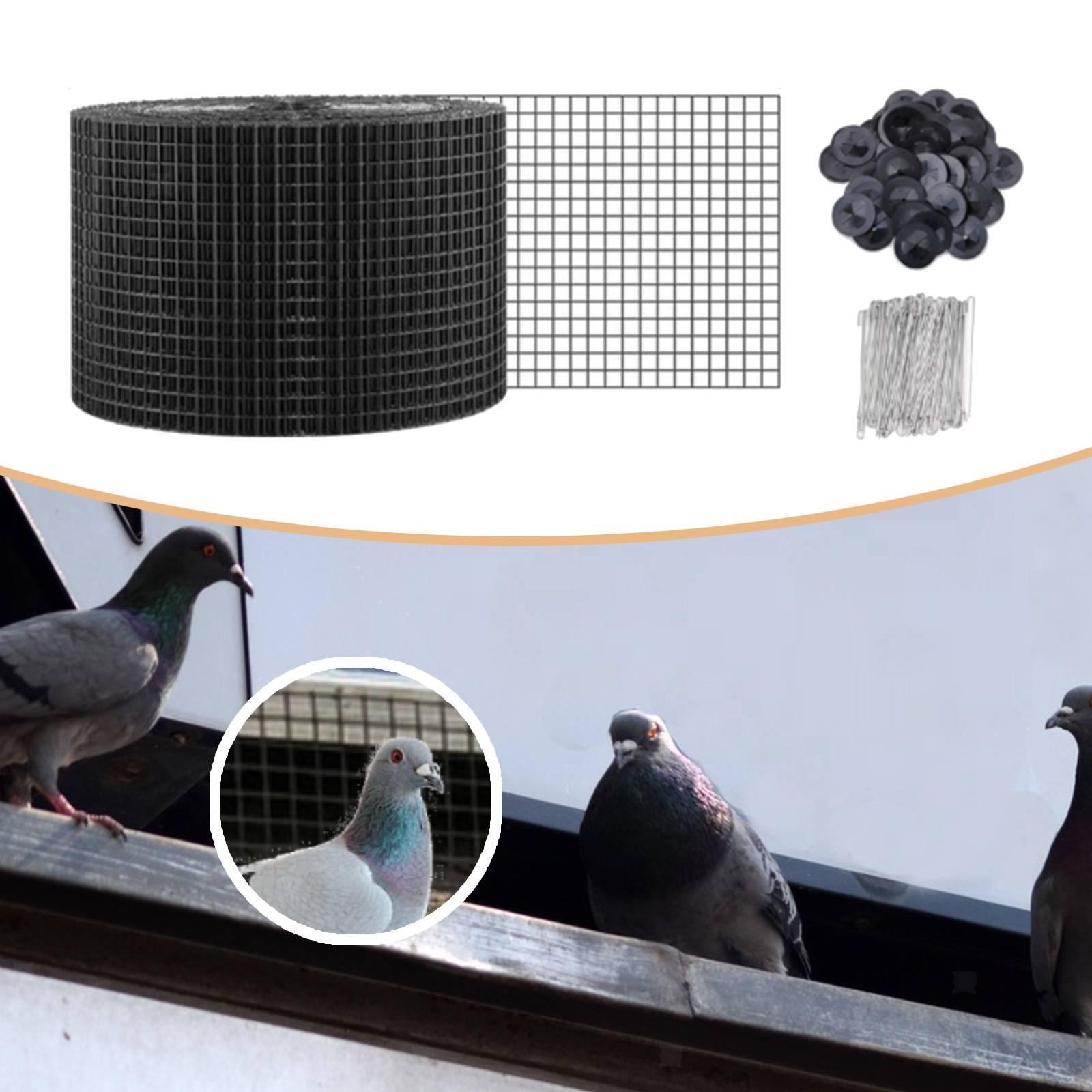 Solar Panel Bird Net Heavy Duty 98.4ftx7.8” for Outdoor Conduits Rooftop