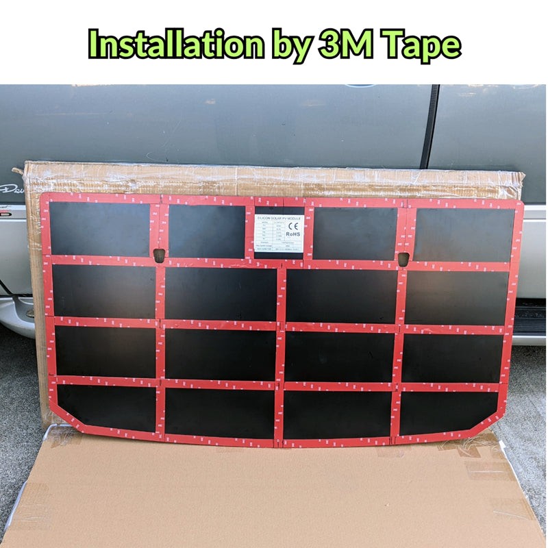 Toyota FJ Cruiser 105W 12V Lensun Hood Solar Panel ETFE Anti Glare Offroad D3
