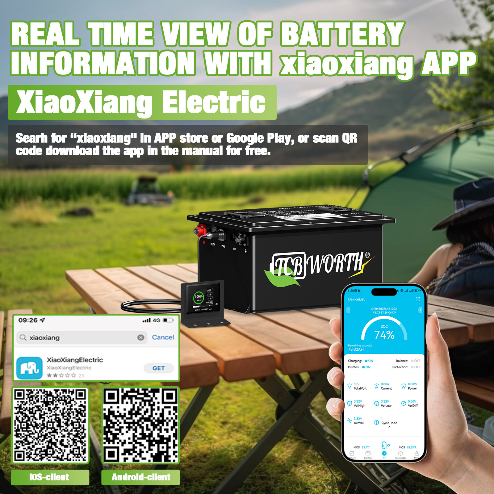 LiFePO4 48V 105Ah Lithium Battery Golf Cart 200A BMS 10.24Kw 15000+ Cycle 10Year