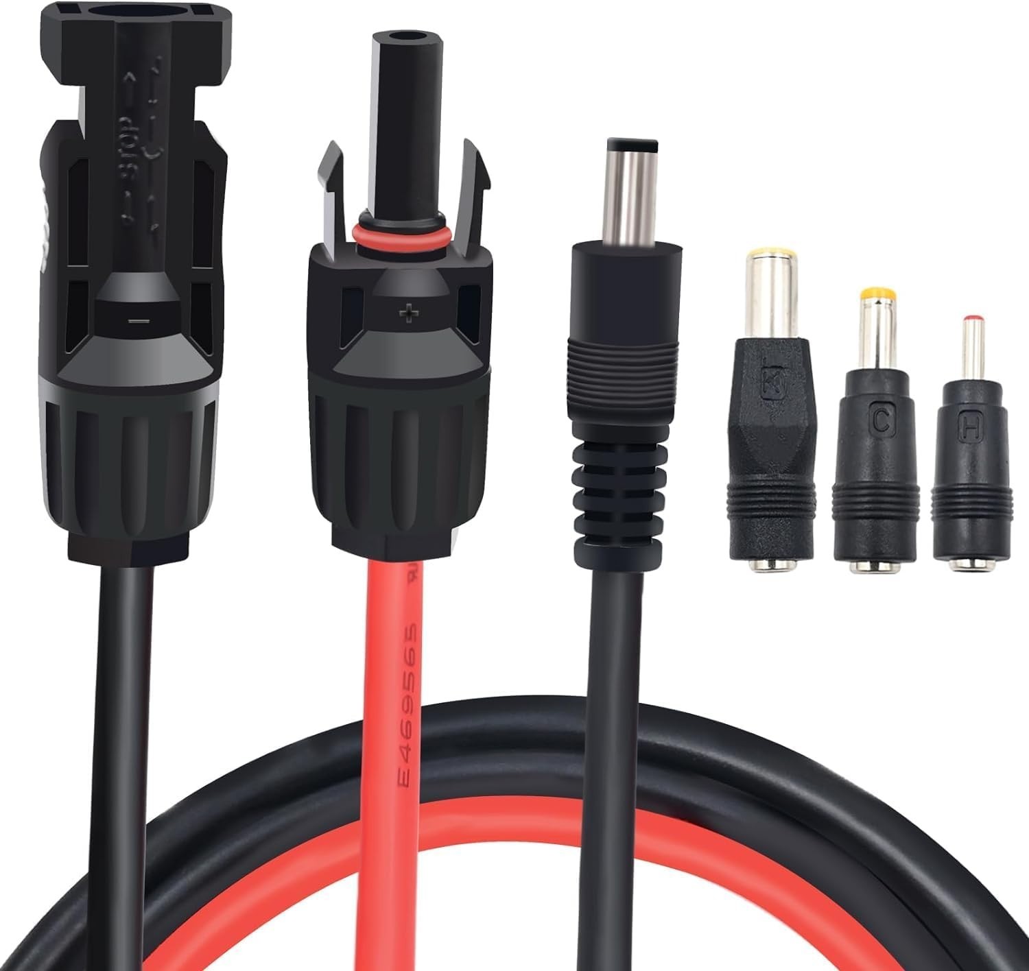 Solar Panel Adapter for Jackery to DC 5.5×2.1mm Extension Power Cable with DC…
