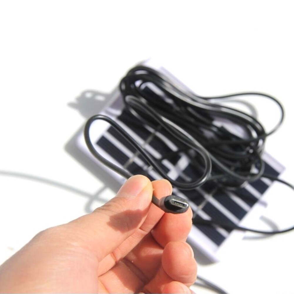 Efficient Outdoor Charging Solution 1 2W 6V Solar Panel with 3 Meter Cable