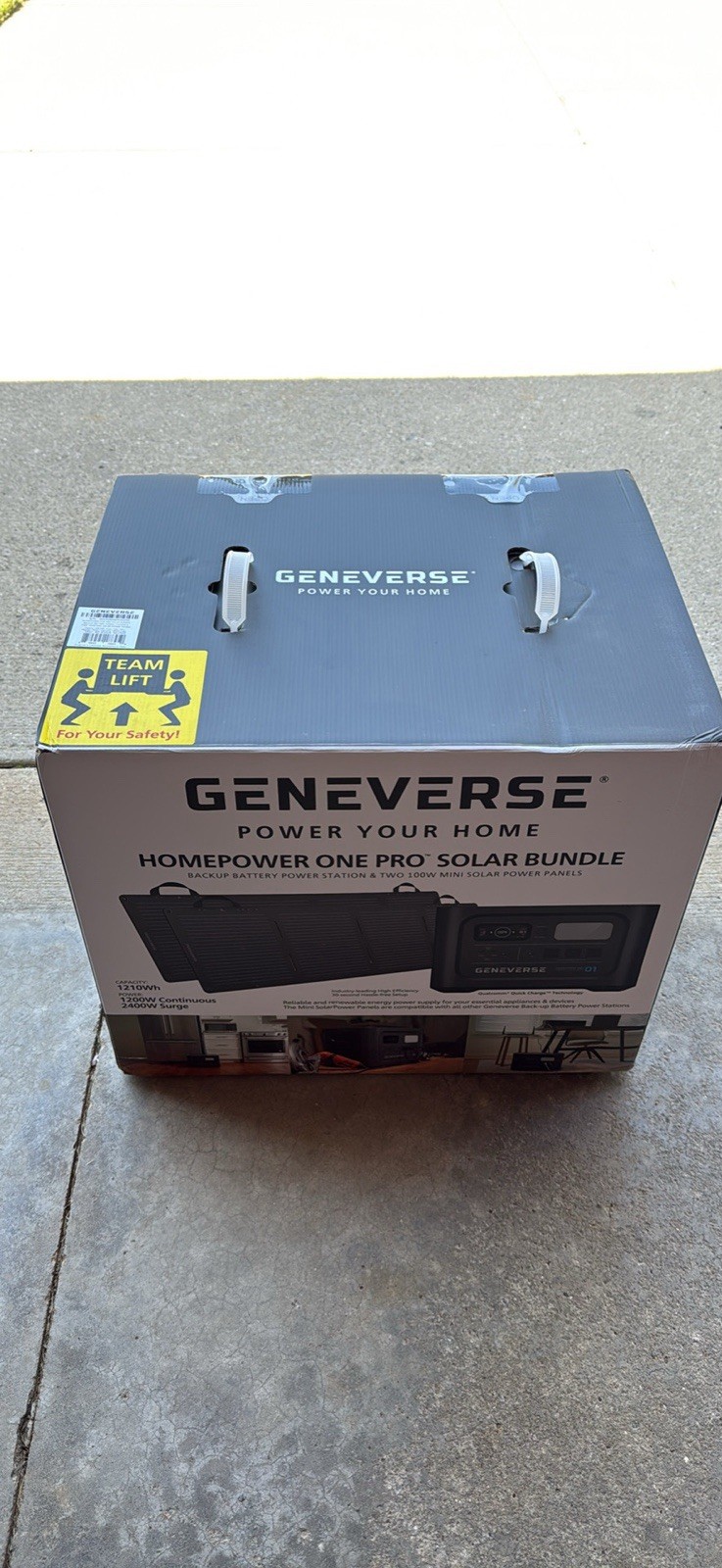 GENEVERSE (60-GVUS-SG2M2) 1210Wh Solar Generator Bundle – NEW! – FACTORY SEALED!