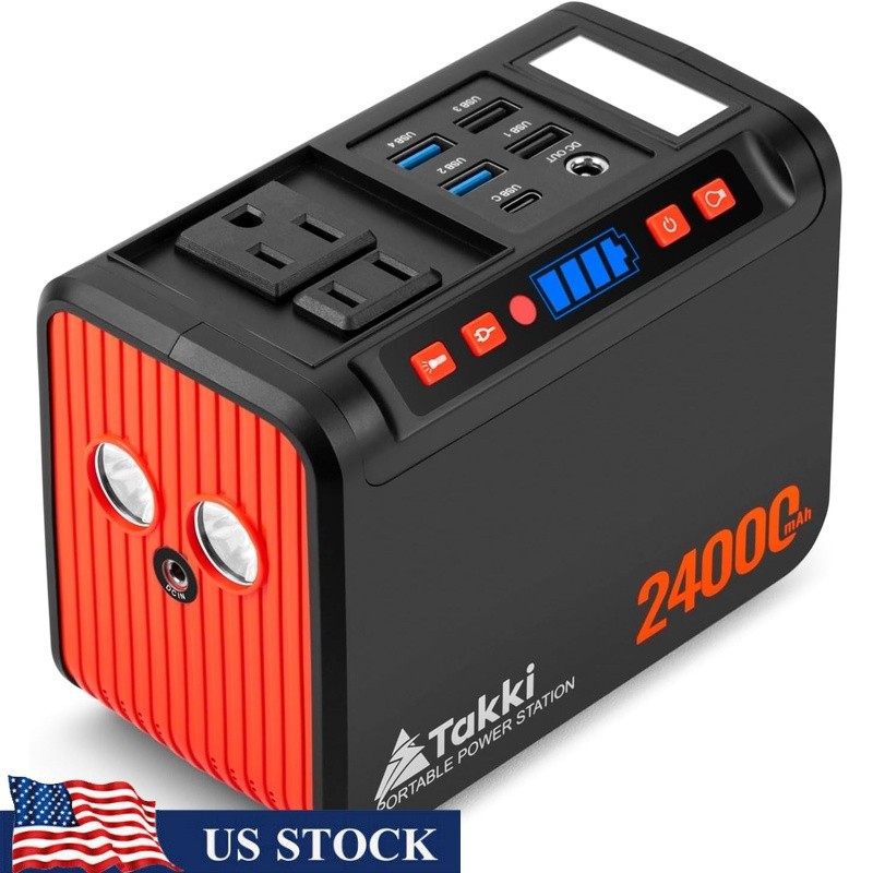 Portable Power Station 88.8Wh Fast Charging Camping Generator 8 Outputs New
