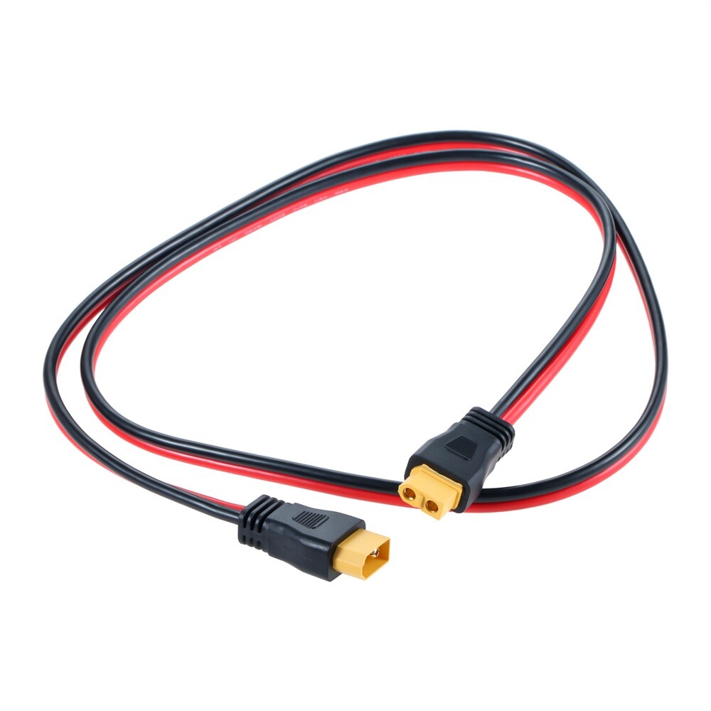 1M XT60 Socket Connector 12AWG XT60 Adapter Extension Cable For Powerstation