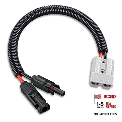 10AWG Solar Panel Connector Cable, Compatible with Solar Connecter and