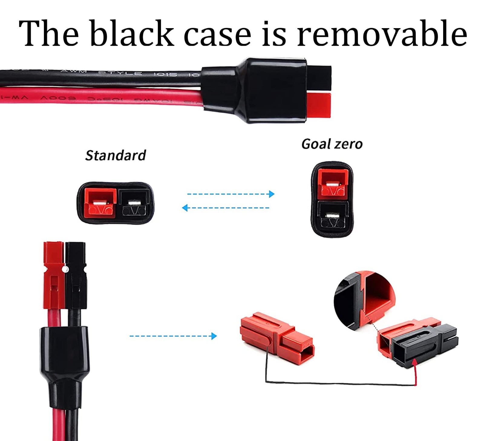 10AWG Solar Panel Cable Connector to Female Adapter for RV/Van Camping 60cm