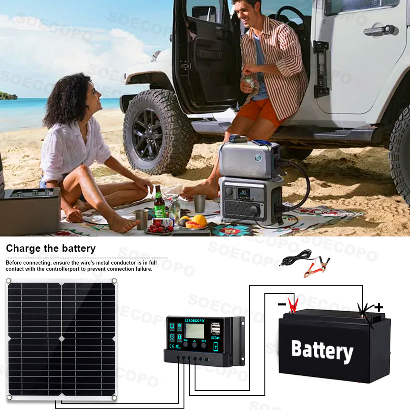 Solar Full Kit 8000w 110v Inverter 300W Solar Panel Home 100A Controller System