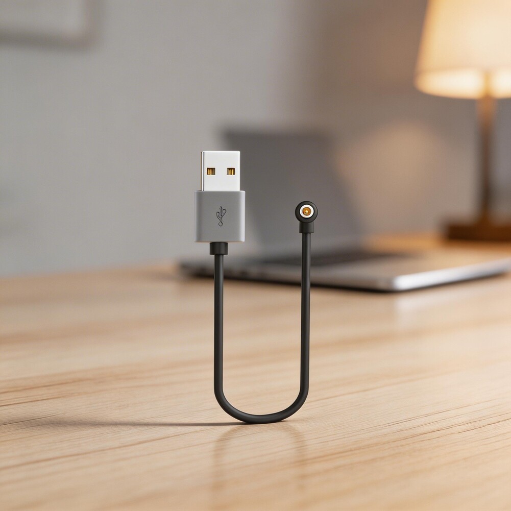 2 Pack Travel Friendly Magnetic Charging Cable for Smart Ring 4.0mm Port